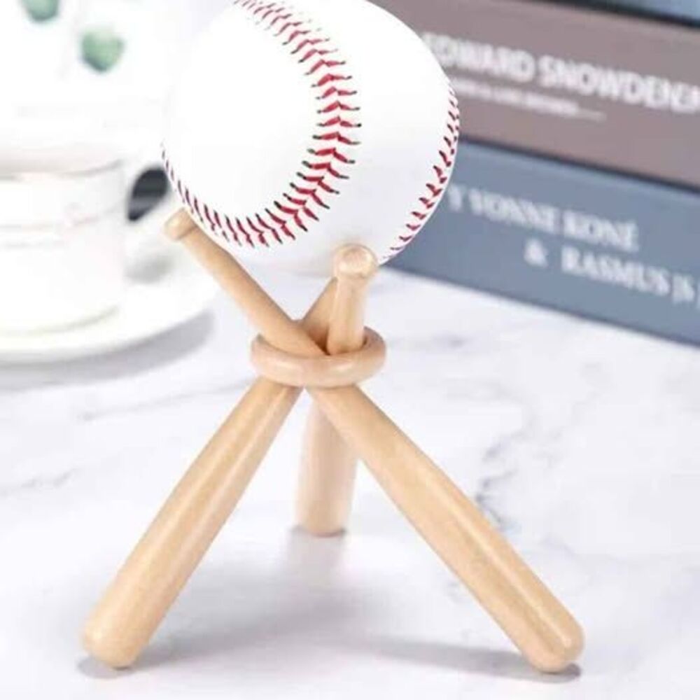 Mini Baseball Bat Baseball Stand Wood Display